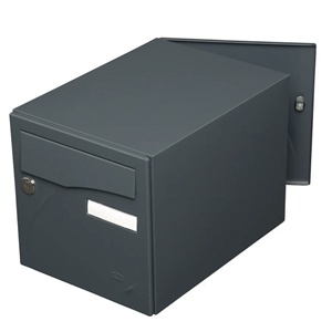 Boîte aux lettres PREFACE 2 portes gris anthracite RAL7016 - RENZ